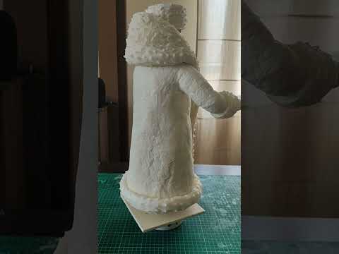 Видео: Реставрация Ватного советского деда мороза процесс