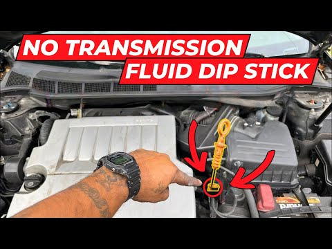 Видео: Место расположения трансмиссионной жидкости Toyota Camry (2008) Двигатель V6 3,5 л (без щупа) (ЧИ...
