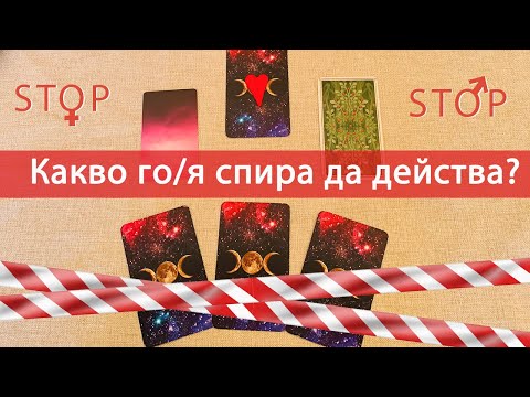 Видео: Какво го/я спира да действа към вас 🛑🤷‍♂️🛑? #таро #карти #рийдинг #гледаненакарти