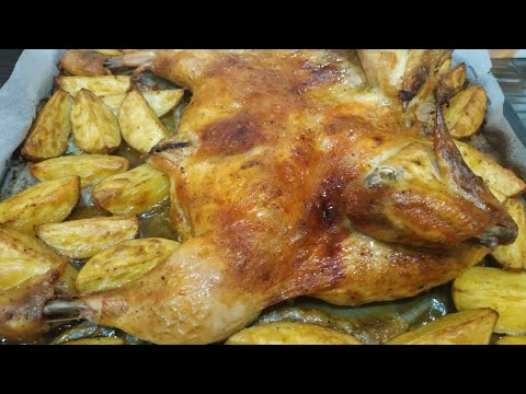 Видео: Курочка запечена в духовці з хрусткою скоринкою/ ЯК ПРИГОТУВАТИ СМАЧНУ КУРКУ