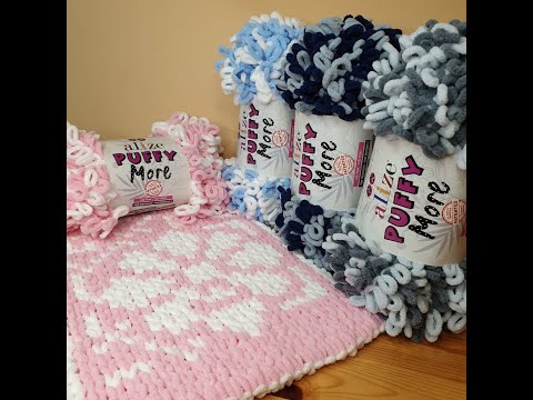 Видео: Alize Puffy More - пряжа петельками для двустороннего вязания #puffymore #puffy #пряжапетельками