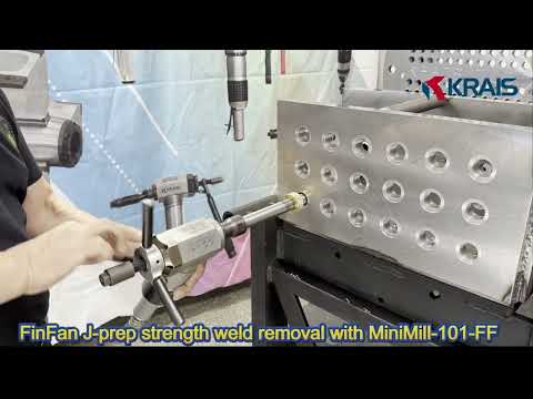 Видео: MiniMill-100FF - удаление сварных швов вокруг трубок в теплообменном оборудовании