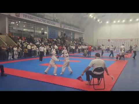 Видео: Кумите киокушинкай девочки 10 лет ЦФО