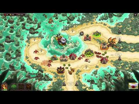 Видео: Kingdom Rush Vengeance (Безумец)  → 39. Акулий Риф & опасный Король Глубин :-)