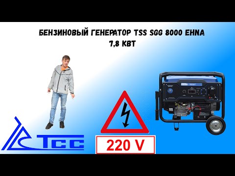 Видео: Бензогенератор tss sgg 8000 EHNA 220В