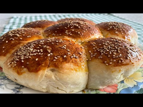 Видео: Мягкие домашние булочки 🥯 без яиц и сливочного масла