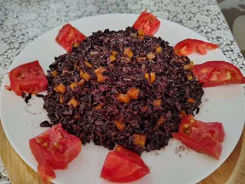 Видео: Как Приготовить Чёрный Рис (ДИКИЙ).#овощи#