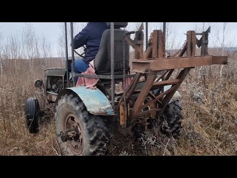 Видео: Первый выезд после капремонта двигателя УЗАМ 412, ремонт тормозов Газ 66 самодельного трактора