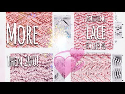 Видео: Ажурные УЗОРЫ СПИЦАМИ / Более 💥 200!!! 💥 СХЕМ с фото / Lace KNITTING PATTERNS