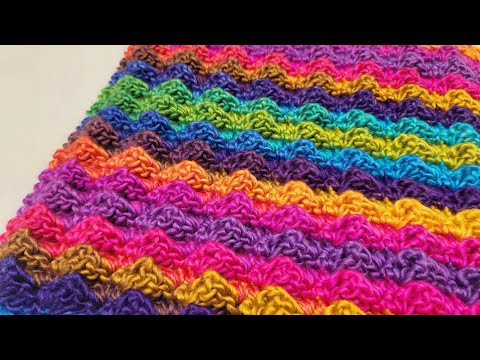 Видео: ПРОСТОЙ КРЮЧКОМ ДЛЯ ПЛЕДОВ И ШАРФОВ (ПОВТОРЕНИЕ ОДНОГО РЯДА) / Учебник по вязке «Роки Роуд»