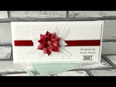 Видео: Легко.. Элегантная рождественская открытка # Craftaddictionuk # код купона …Susan5