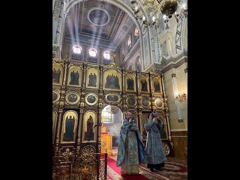 Видео: Похвала Пресвятой Богородицы. Преподобного Даниила Переяславского.Божественная Литургия.