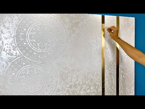 Видео: 🤩 Как использовать золотую наклейку для создания элегантного декора стены