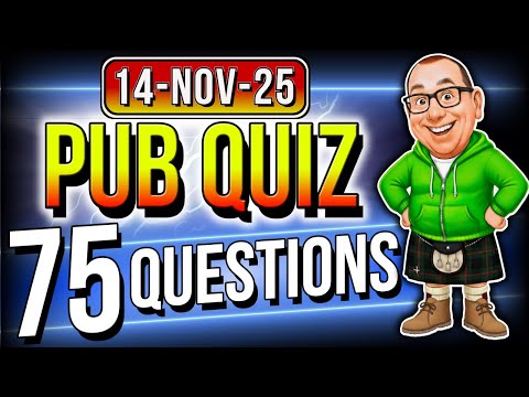 Видео: 6 раундов викторины в пабе | 75 вопросов на викторины и общие знания!