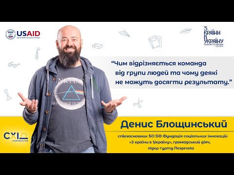 Видео: Денис Блощинський , частина 4. Команда