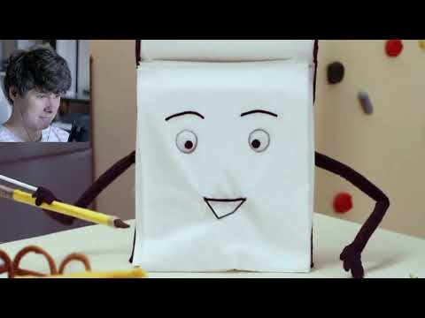 Видео: ТРЕШ МУЛЬТИК - НЕ ОБНИМАЙ МЕНЯ, МНЕ СТРАШНО - Реакция на Don't hug me i'm scared