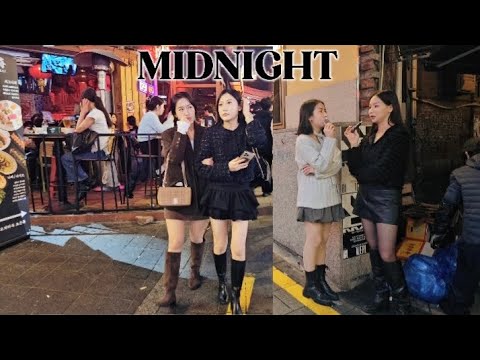 Видео: Сеул Итхэвон 2025 🔥 Полная прогулка в формате 4k Секрет ночной жизни — дикая после полуночи!!