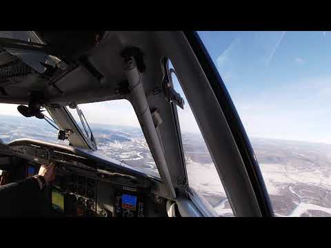 Видео: Глазами пилота Л410 . Снежная Тында - Амурская область. LET L410 Approach RW06 Tunda.