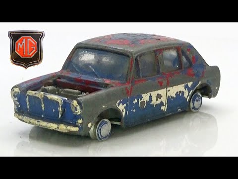 Видео: Реконструкция и реставрация MG 1100. Редкая литая модель Spot-On 1964 года.