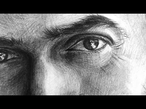 Видео: Мужской портрет карандашом | Аббат