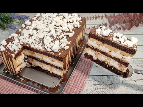 Видео: Знаменитый нереально вкусный торт СНИКЕРС с БЕЗЕ! Один из самых вкусных тортов!