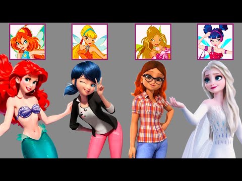 Видео: Эпическое сияние! Волшебное преображение Винкс | Эльза, Леди Баг, Ариэль и Алья!