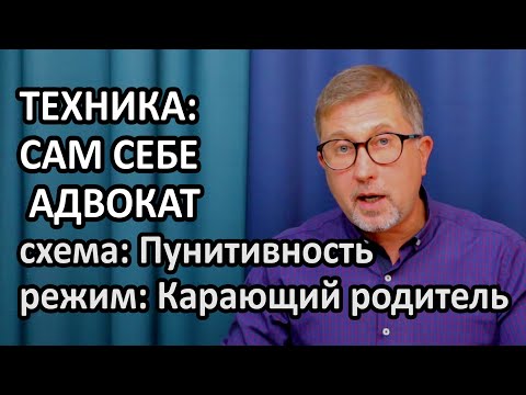 Видео: Техника: Сам себе адвокат! Режим: Карающий родитель. Схема: Пунитивность. Схема-терапия. Социофобия.