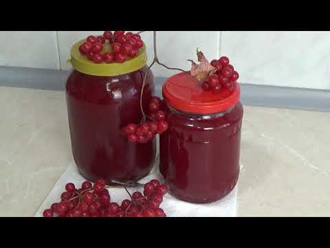 Видео: полезный лечебный джем из калины на зиму