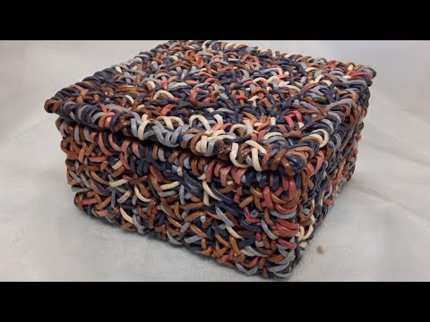 Видео: МК. Коробка "Стежок" из бумажной лозы. Переделка. Часть 4. #33(4)