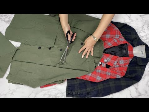 Видео: [DIY] Отрежьте куртки, которые вы не носите! Рождаются удивительные творения.