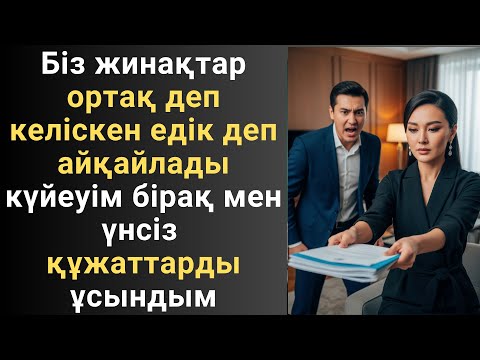 Видео: Біз жинақтар ортақ деп келіскен едік деп айқайлады күйеуім бірақ мен үнсіз құжаттарды ұсындым