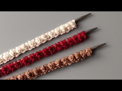 Видео: Красивый набор петель спицами Декоративное оформление края изделия