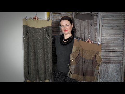 Видео: Разные брюки без молний на трикотажном поясе