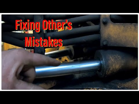 Видео: Исправление чужих ошибок | Ремонт гидроцилиндра экскаватора-погрузчика Case 580sk