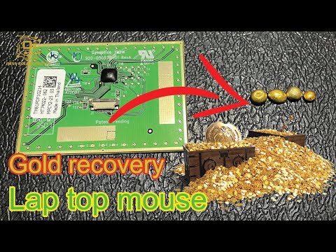Видео: Извлечение золота из лома мышей для ноутбуков. Золото Восстановление .100 ноутбук (часть 4)