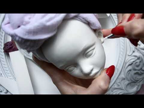 Видео: Лепка головы куклы из ladoll