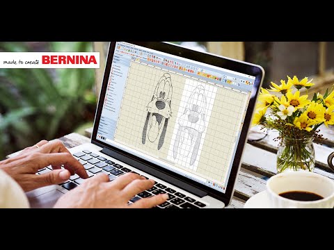 Видео: Уроки BERNINA ES V8: Файл вышивки "Гуффи"