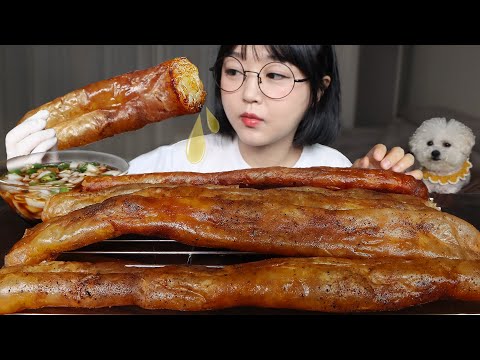 Видео: Хрустящие жареные говяжьи кишки в аэрофритюрнице!ㅣMukbang ASMR