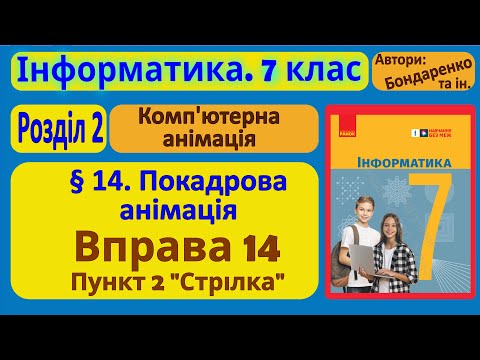 Видео: § 14. Покадрова анімація. п.2. Стрілка | 7 клас | Бондаренко