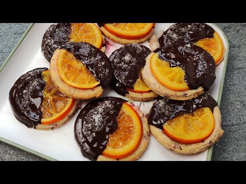 Видео: НЕВЕРОЯТНОЕ печенье с апельсином и клюквой в шоколаде