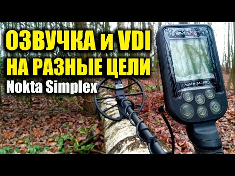 Видео: Nokta Simplex ОЗВУЧКА и VDI тест на разные ЦЕЛИ / Монеты, кольца, кресты и тд