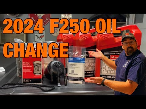 Видео: Простые шаги по замене масла в дизельном двигателе F-250 2024 года, которые может попробовать каж...