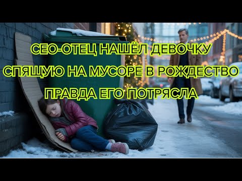 Видео: CEO отец нашёл девочку, спящую на мусоре в Рождество —правда его потрясла #сострадание #историялюбви