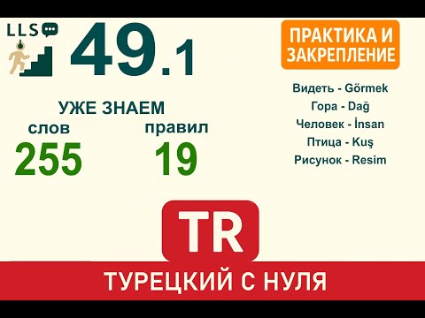 Видео: Глагол видеть + гора, человек, птица, рисунок  | Турецкий язык с нуля #49.1