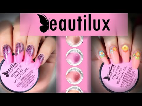 Видео: Наращивание ногтей гелем 💅Камуфляжные строительные гели BeautiLux💅 распаковка 💅 товары с алиэкспрес