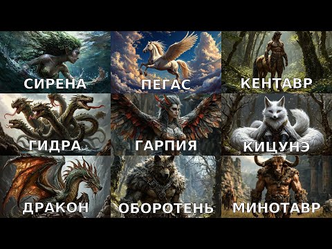 Видео: 10 Удивительных Мифических Существ, Которые Поражают Воображение! #1