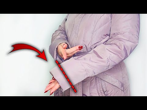 Видео: ⭐Легкий способ укоротить рукава куртки за 7 минут. ШВЕЙНЫЙ ТРЮК