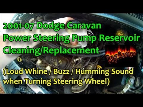 Видео: Замена бачка насоса гидроусилителя руля Dodge Caravan 2001-07