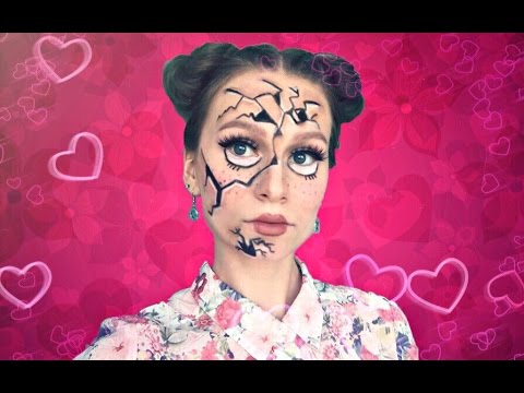 Видео: Красивый макияж "Кукла" на Хеллоуин 2016 | DIY | Beautiful makeup tutorial "Doll" on Halloween 2016