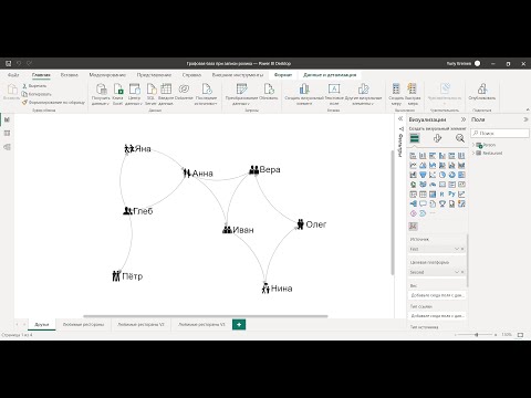 Видео: Визуализация графа из MS SQL Server в Power BI с помощью Force-Directed Graph